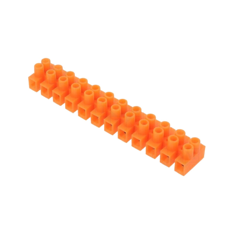 Regletă de conexiuni; terminal cu şurub; 4mm2; 230V; piste: 12 Regletă de conexiuni; terminal cu şurub; 4mm2; 230V; piste: 12