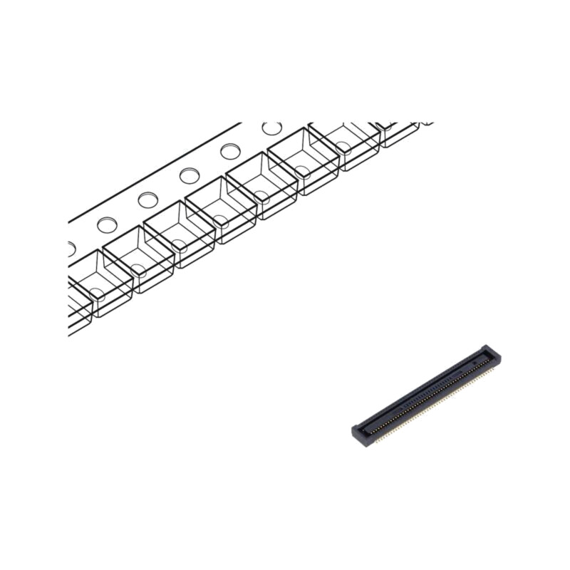 Conector: PCB-PCB; mamă; PIN: 100; 0,4mm; DF40; -30÷85°C; aurit; SMT