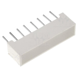 LED afişaj; galbenă; Lentilă: difuză,galbenă; λd: 588nm; 15÷38mcd