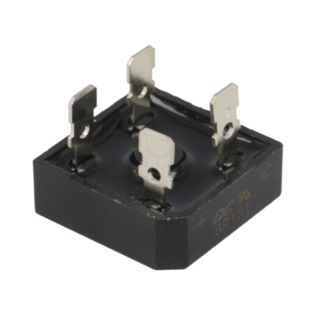 Punte redresoare: monofazat; Urmax: 100V; If: 15A; Ifsm: 300A; BR-25
