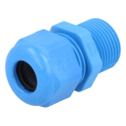 Garnitură de etanşare; cu filet alungit; M20; 1,5; IP68; albastră