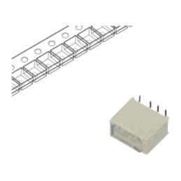 Releu: electromagnetic; DPDT; Ubobină: 4,5VDC; 2A; 0,3A/125VAC