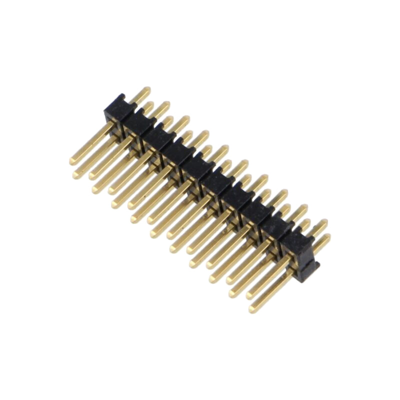 Conector: şiruri pini; şir pini; tată; PIN: 20; drept; 2,54mm; THT Conector: şiruri pini; şir pini; tată; PIN: 20; drept; 2,54mm; THT