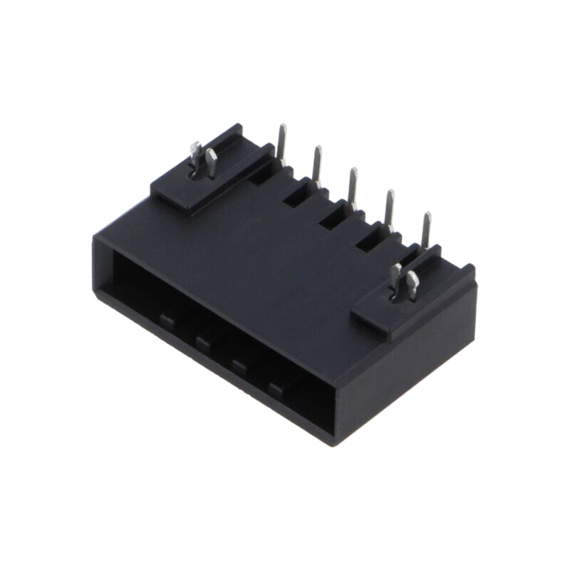 Regletă de conexiuni deconectabilă; 5,08mm; piste: 5; neagră Regletă de conexiuni deconectabilă; 5,08mm; piste: 5; neagră