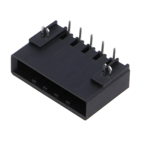 Regletă de conexiuni deconectabilă; 5,08mm; piste: 5; neagră