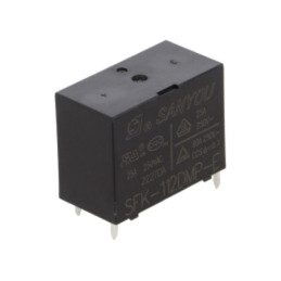 Releu: electromagnetic; SPST-NO; Ubobină: 12VDC; 25A; SFK; THT