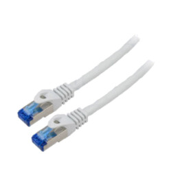 Patch cord; S/FTP; 6a; litat; CCA; LSZH; gri; 1m; 26AWG; Fire: 8