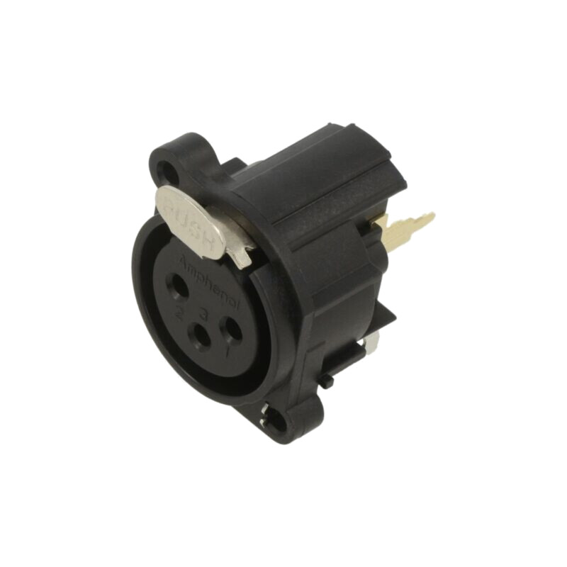 Conector: XLR; soclu; mamă; PIN: 3; drept; pentru PCB,înşurubare Conector: XLR; soclu; mamă; PIN: 3; drept; pentru PCB,înşurubare