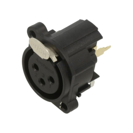 Conector: XLR; soclu; mamă; PIN: 3; drept; pentru PCB,înşurubare