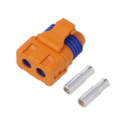Conector: alimentare DC; mufă; LFB30; mamă; PIN: 2; pe cablu; lipire