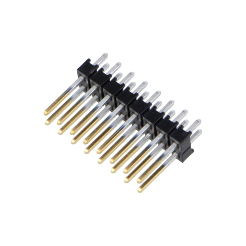Conector: şiruri pini; şir pini; tată; PIN: 16; drept; 2,54mm; THT Conector: şiruri pini; şir pini; tată; PIN: 16; drept; 2,54mm; THT