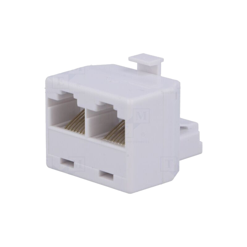 Splitter; Dispunere: 8p8c; RJ45 soclu x2,RJ45 mufă Splitter; Dispunere: 8p8c; RJ45 soclu x2,RJ45 mufă
