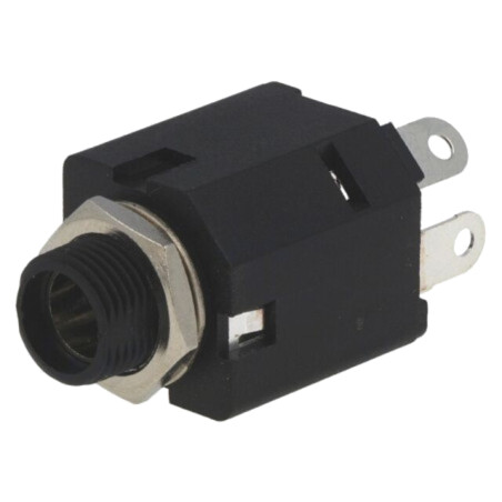 Conector: Jack 6,3mm; soclu; mamă; stereo; piste: 3; drept; lipire