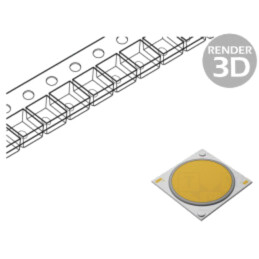 LED putere; COB; alb cald; 120°; 350mA; P: 6,4W; 705lm; CRImin: 90