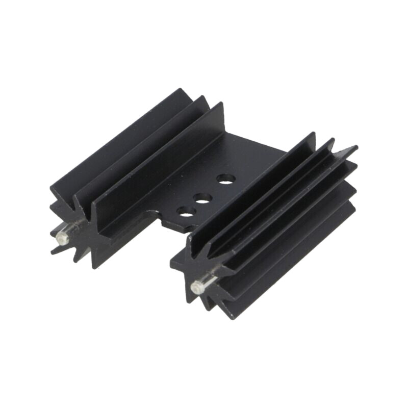 Radiator: extrudat; TO220; neagră; L: 38,1mm; 10,8K/W; aluminiu Radiator: extrudat; TO220; neagră; L: 38,1mm; 10,8K/W; aluminiu
