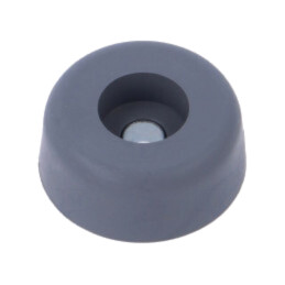 Picioruş cu înşurubare; H: 7,9mm; gri; Dim: Ø22,2mm; Orif: Ø4,7mm