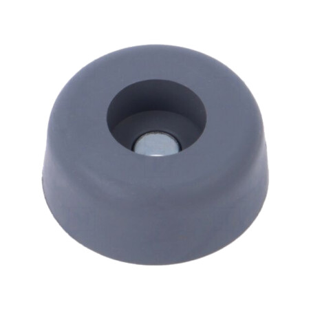 Picioruş cu înşurubare; H: 7,9mm; gri; Dim: Ø22,2mm; Orif: Ø4,7mm