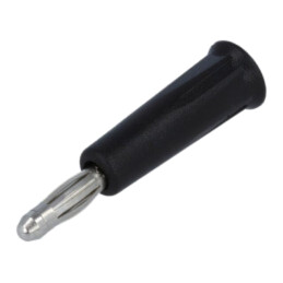 Conector: banană 4mm; mufă; 24A; 30VAC; 60VDC; neagră; neizolat