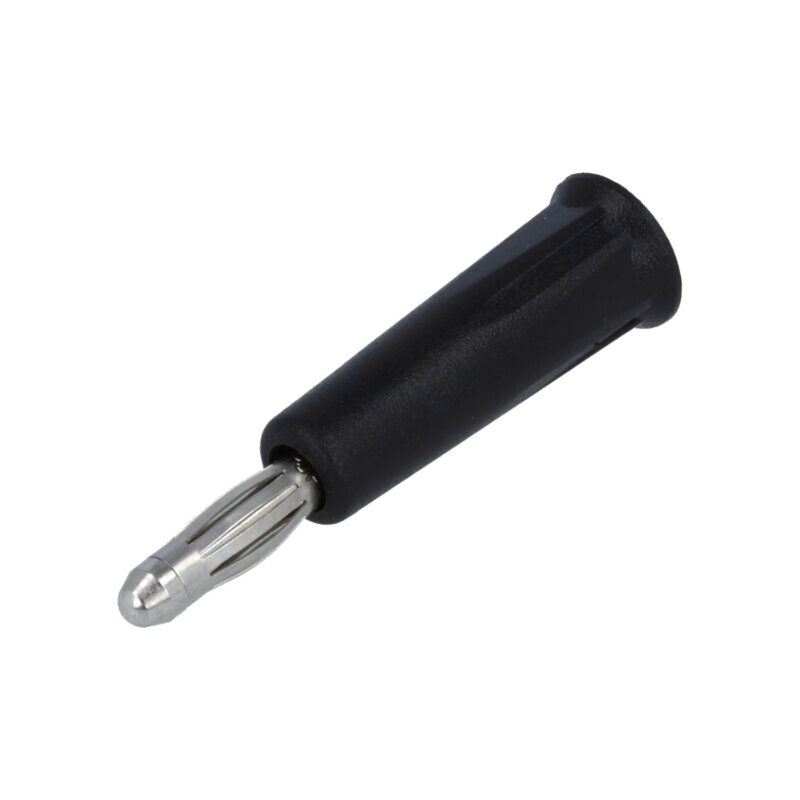 Conector: banană 4mm; mufă; 24A; 30VAC; 60VDC; neagră; neizolat
