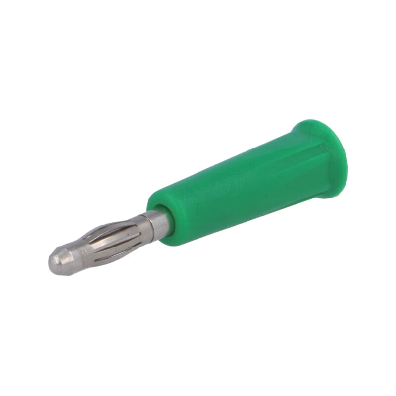 Conector: banană 4mm; mufă; 24A; 30VAC; 60VDC; verde; neizolat Conector: banană 4mm; mufă; 24A; 30VAC; 60VDC; verde; neizolat