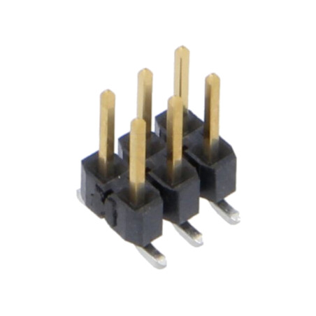 Conector: şiruri pini; tată; PIN: 6; 2,54mm; aurit; SMT; şir pini