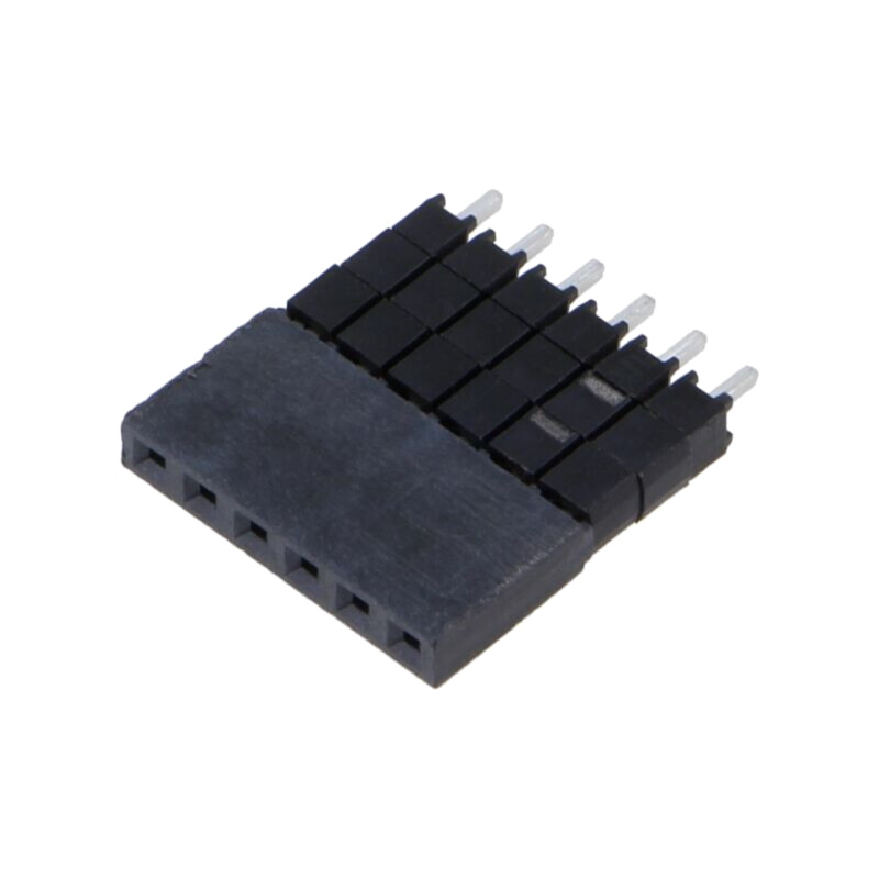 Conector: şiruri pini; tată; PIN: 6; 2,54mm; cositorit; THT; soclu Conector: şiruri pini; tată; PIN: 6; 2,54mm; cositorit; THT; soclu