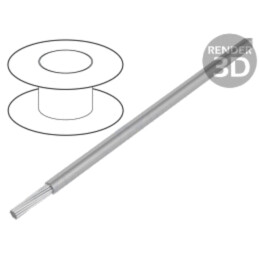 Cablu; ÖLFLEX® HEAT 180 SiF A; 1x2,5mm2; litat; Cu; silicon; gri