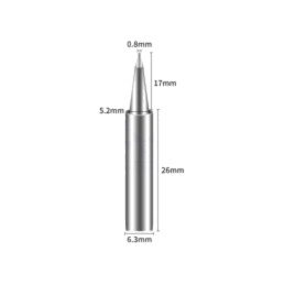 Vârf; tip şurubelniţă; 0,8mm; pentru staţie de lipit