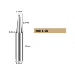 Vârf; tip şurubelniţă; 1,6mm; pentru staţie de lipit