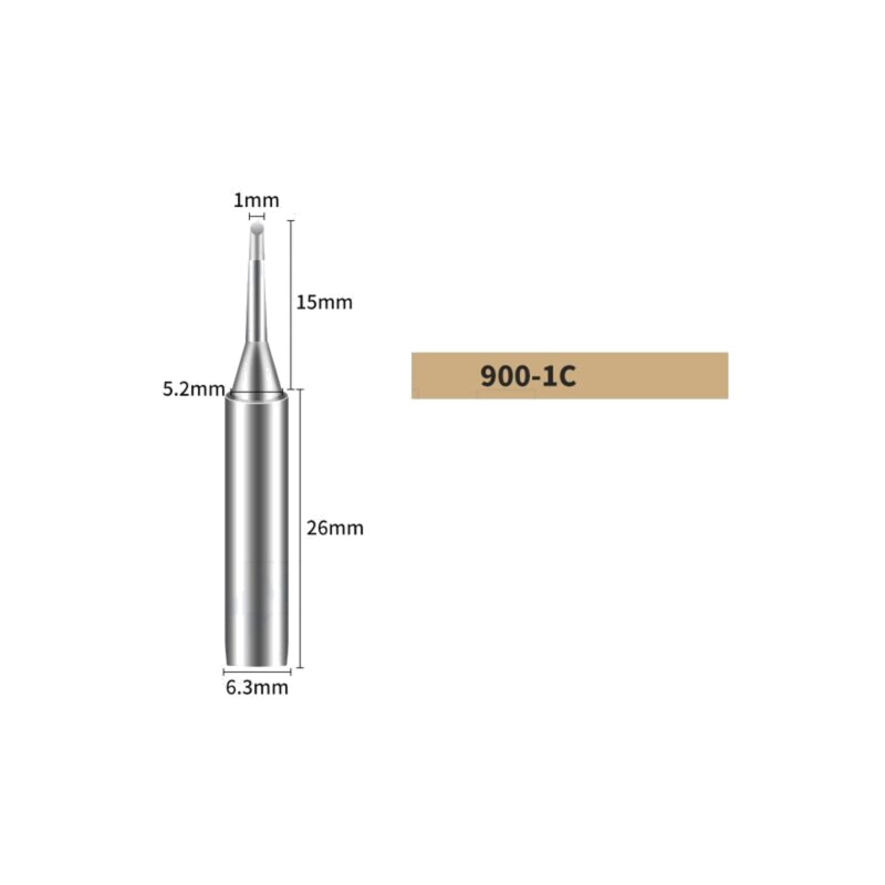Vârf; despicat; 1mm; pentru staţie de lipit Vârf; despicat; 1mm; pentru staţie de lipit