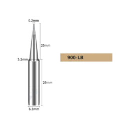 Vârf; conic; 0,2mm; pentru staţie de lipit