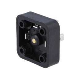 Conector: cu valvă; soclu; format A; 18mm; tată; PIN: 3; drept; 16A