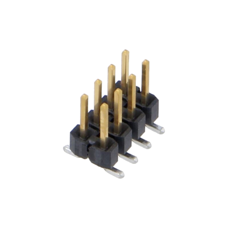 Conector: şiruri pini; tată; PIN: 8; 2,54mm; aurit; SMT; şir pini Conector: şiruri pini; tată; PIN: 8; 2,54mm; aurit; SMT; şir pini