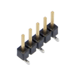 Conector: şiruri pini; tată; PIN: 5; 2,54mm; aurit; SMT; şir pini