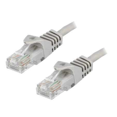 Patch cord; U/UTP; 5e; CCA; gri; 2m; RJ45 mufă,din ambele părţi