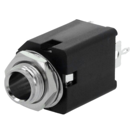 Conector: Jack 6,3mm; soclu; mamă; mono; piste: 2; drept; THT