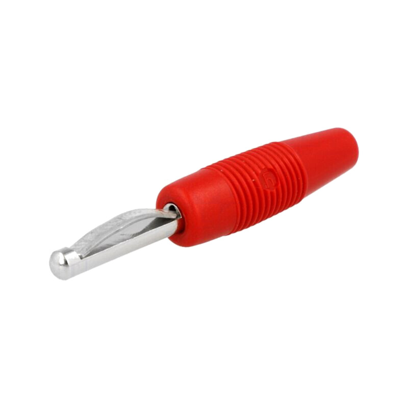Conector: banană 4mm; mufă; 30A; 60VDC; roşie; neizolat; 3mΩ; 2,5mm2 Conector: banană 4mm; mufă; 30A; 60VDC; roşie; neizolat; 3mΩ; 2,5mm2