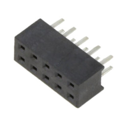 Conector: şiruri pini; soclu; mamă; PIN: 10; Pas: 2mm; pentru PCB