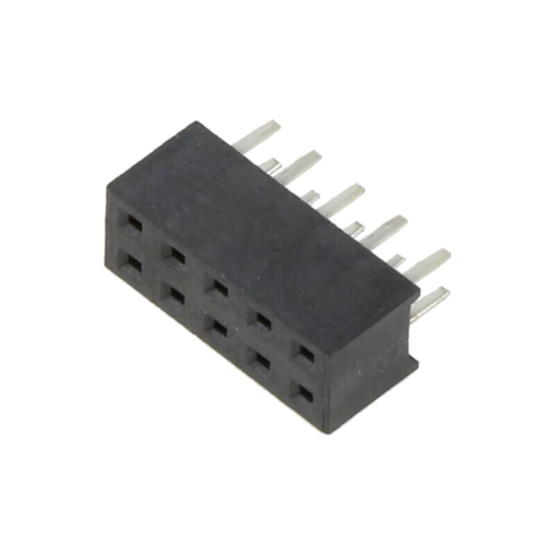 Conector: şiruri pini; soclu; mamă; PIN: 10; Pas: 2mm; pentru PCB