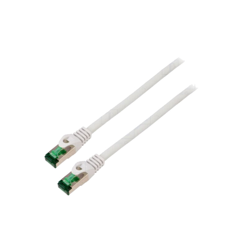 Patch cord; S/FTP; 7; litat; Cu; LSZH; gri; 0,25m; 26AWG; Fire: 8 Patch cord; S/FTP; 7; litat; Cu; LSZH; gri; 0,25m; 26AWG; Fire: 8