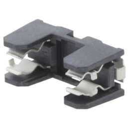 Clemă; siguranţe cilindrice; SMD; 5x20mm; -30÷85°C; 10A; neagră