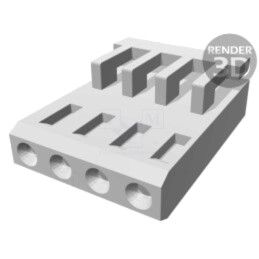 Conector: cablu-placă; mufă; mamă; AMPMODU MOD IV; 2,54mm; PIN: 4