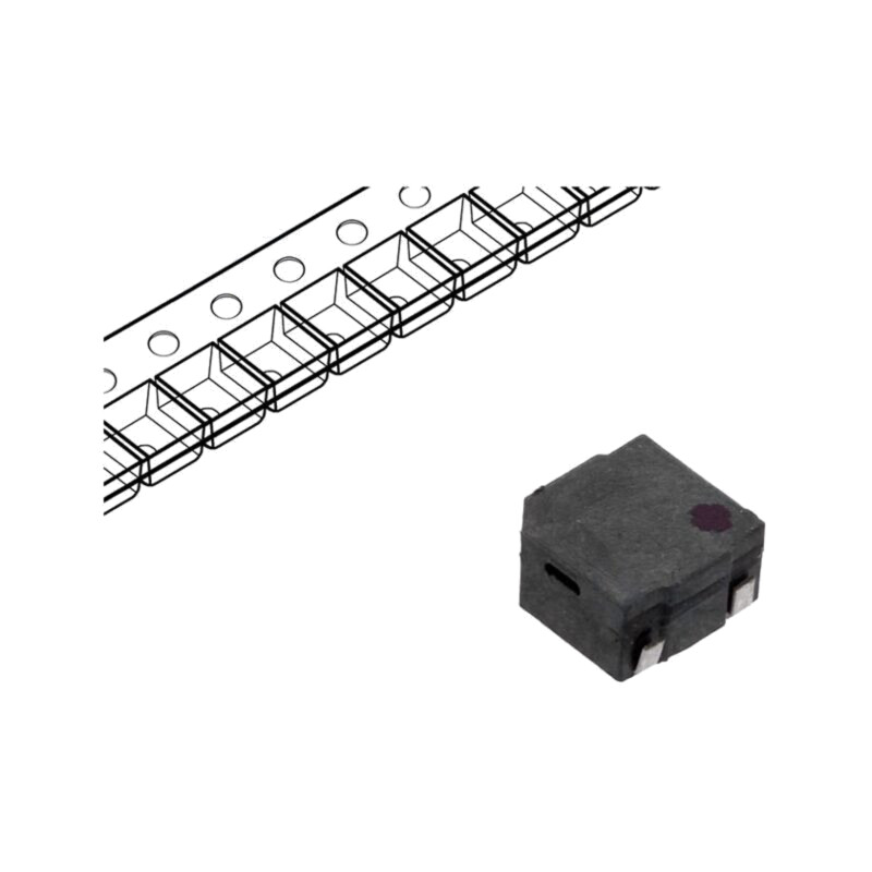 Traductor de sunet: semnalizator electromagnetic; SMD; 4000Hz Traductor de sunet: semnalizator electromagnetic; SMD; 4000Hz