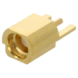 Conector: MMCX; soclu; mamă; de margine; orizontală; SMT; aurit