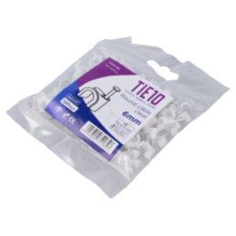 Element de susţinere; natural; pe cablu rotund; 100buc; cu cui