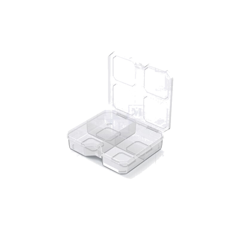 Container: colectiv; cu partiții; transparentă; 156x140x35mm