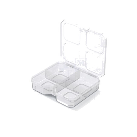 Container: colectiv; cu partiții; transparentă; 156x140x35mm