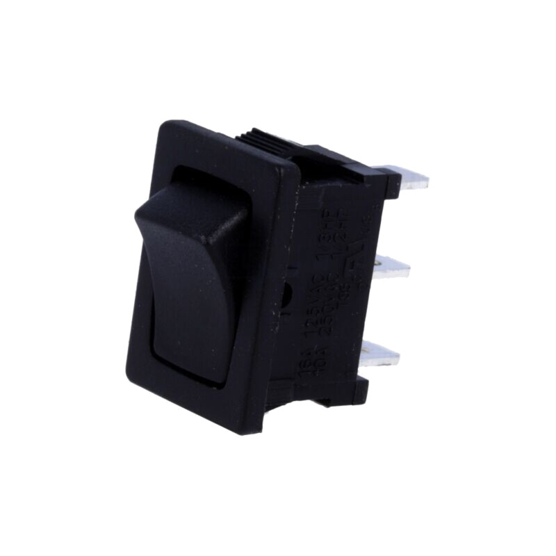 ROCKER; SPDT; Poz: 2; ON-ON; 10A/250VAC; neagră; fără; R13-66-AC ROCKER; SPDT; Poz: 2; ON-ON; 10A/250VAC; neagră; fără; R13-66-AC