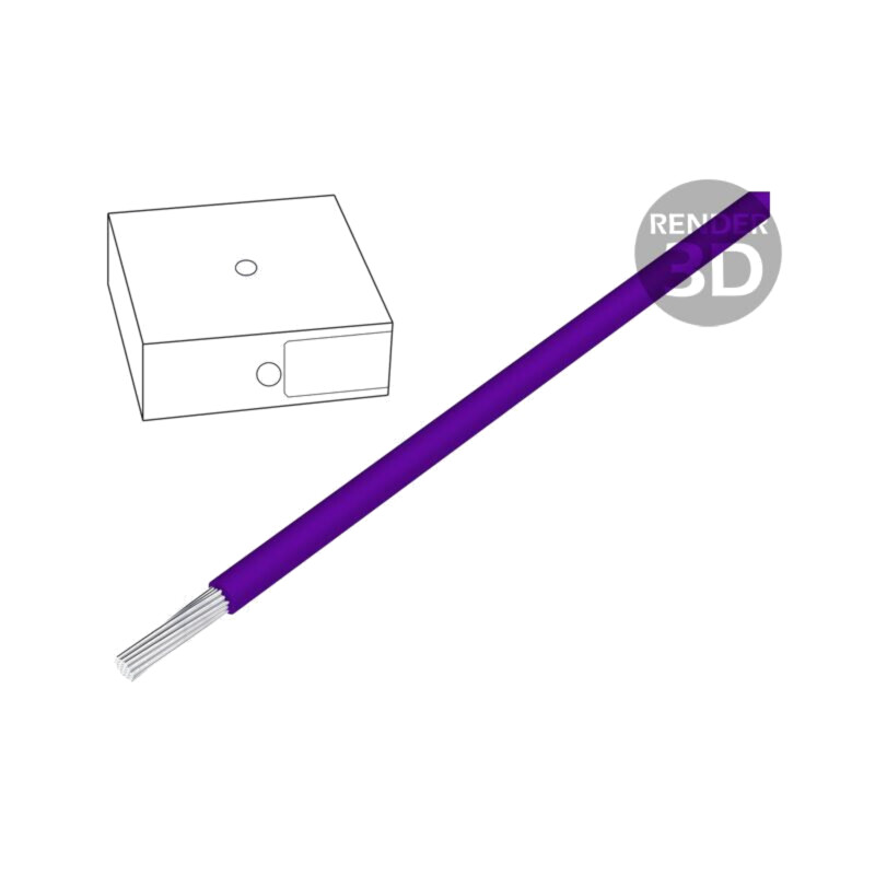 Cablu; H07V-K; litat; Cu; 4mm2; PVC; violet; 450V,750V; 100m; Clasa: 5