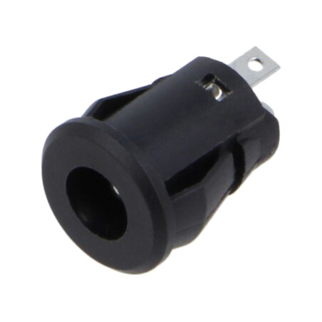 Socket; DC supply; male; 5.5/2.5mm; soldering; 2A; 24VDC